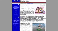 Desktop Screenshot of giftsformom.us